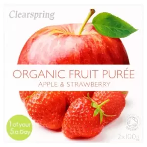 Image of Clearspring Organic Apple & Strawberry Puree