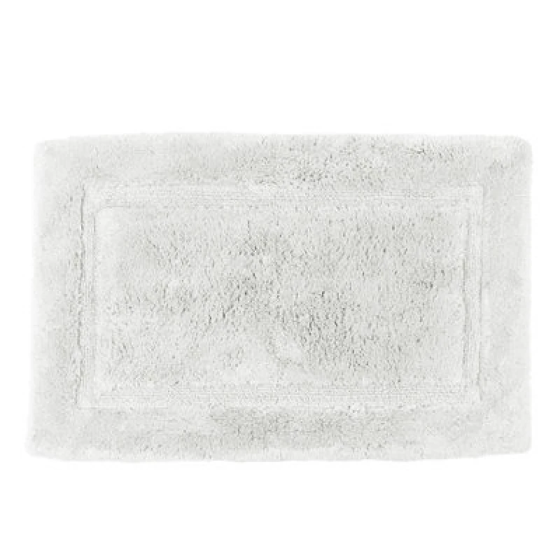 Image of Allure Bath Fashions Bamboo Cotton Non-Slip Bath Mat - White