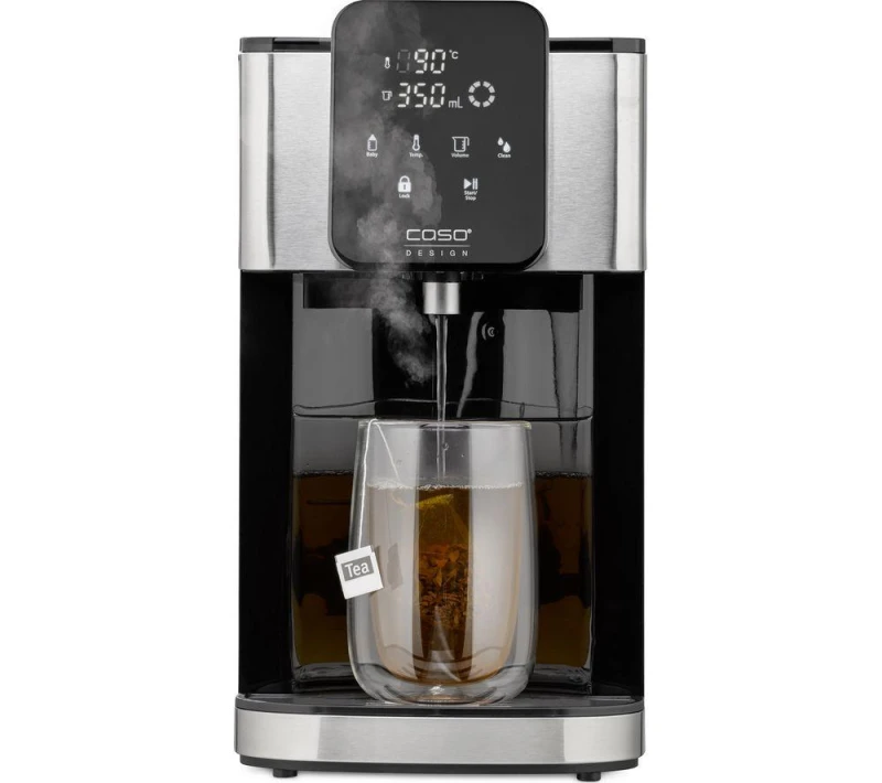 Image of CASO HW 1660 Turbo Hot Water Dispenser - Stainless Steel & Black, Stainless Steel 4038437018844
