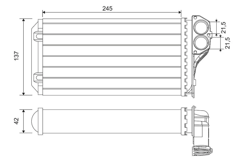 Image of Heater matrix VALEO 812322