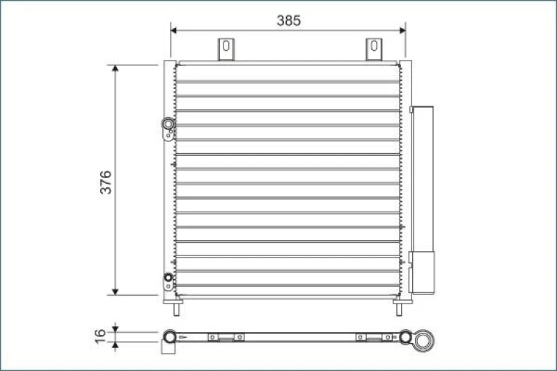 Image of Air conditioning condenser VALEO 822600
