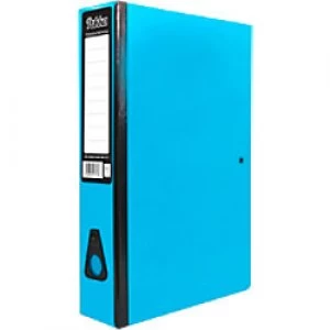 Image of Pukka Brights Box Files Foolscap 75mm Blue Pack of 10