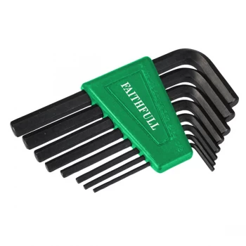 Image of Hexagon Key Short Arm Set of 8 Imperial (1/16 - 1/4IN)