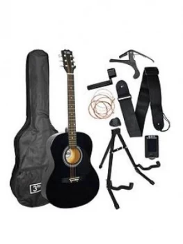 Image of 3Rd Avenue Acoustic Guitar Premium Pack - Black