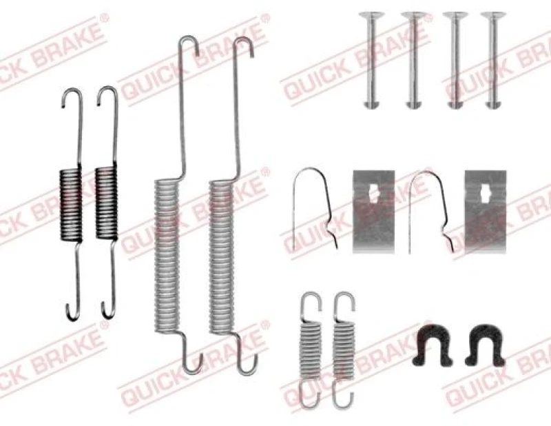 Image of QUICK BRAKE Brake shoe fitting kit QUICK BRAKE 105-0668