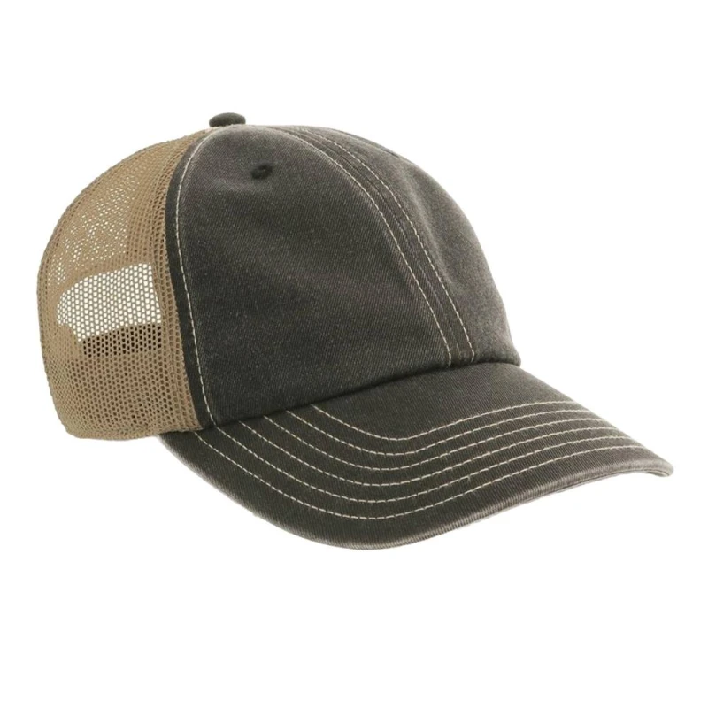 Image of Atlantis Mens Acteon 6 Panel Trucker Cap in Khaki Khaki Male One Size