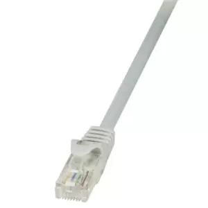 image of LogiLink 0.25m Cat.5e U/UTP RJ45 networking cable Grey Cat5e U/UTP...