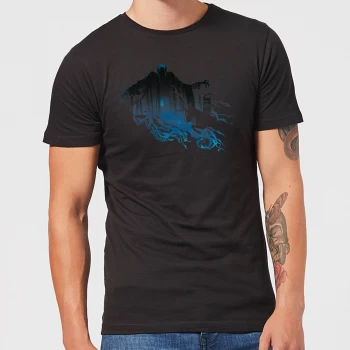 Image of Harry Potter Dementor Silhouette Mens T-Shirt - Black - 3XL - Black