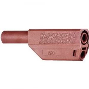 Image of Straight blade safety plug Plug straight Pin diameter 4mm Red