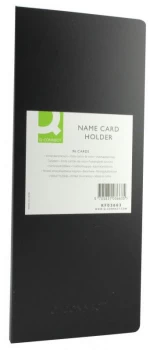 Image of Q Connect Name Card Holder 96 Cards Blk