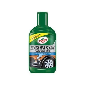 Image of Turtle Wax Black in a Flash Trim & Tyre Wax 300ml