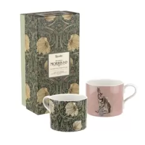 image of Morris & Co. Pimpernel and Forest Hare Mug Set