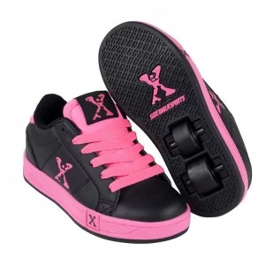 image of Sidewalk Sport Lane Girls Wheeled Skate Shoes - Black/Pink