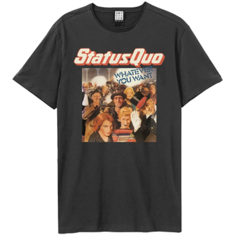Image of Amplified Amplified Men Whatever You Want Status Quo T-Shirt in Charcoal Size: X-Small Charcoal XS Male 5063703824729