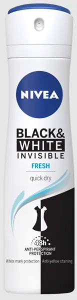 image of Nivea Black and White Invisible Active Deodorant 200ml