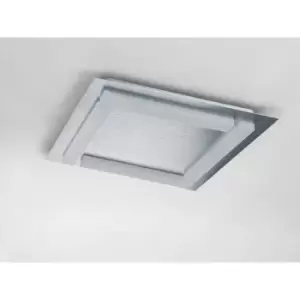 Image of Ceiling light Verona 4 bulbs 20W LED 3000K, 1800lm, satin aluminium/frosted acrylic