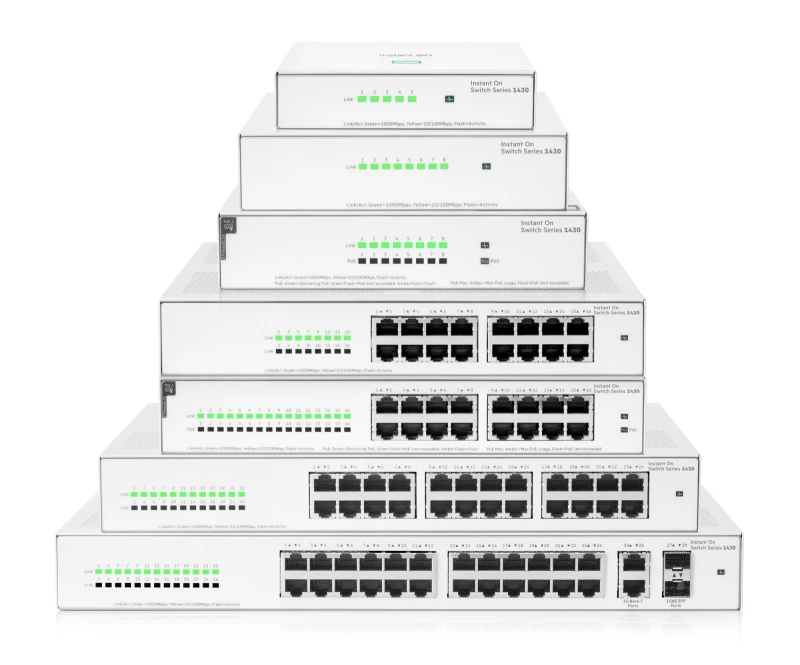 Image of HPE Aruba Networking Networking Instant On Switch 24p Gigabit 1430