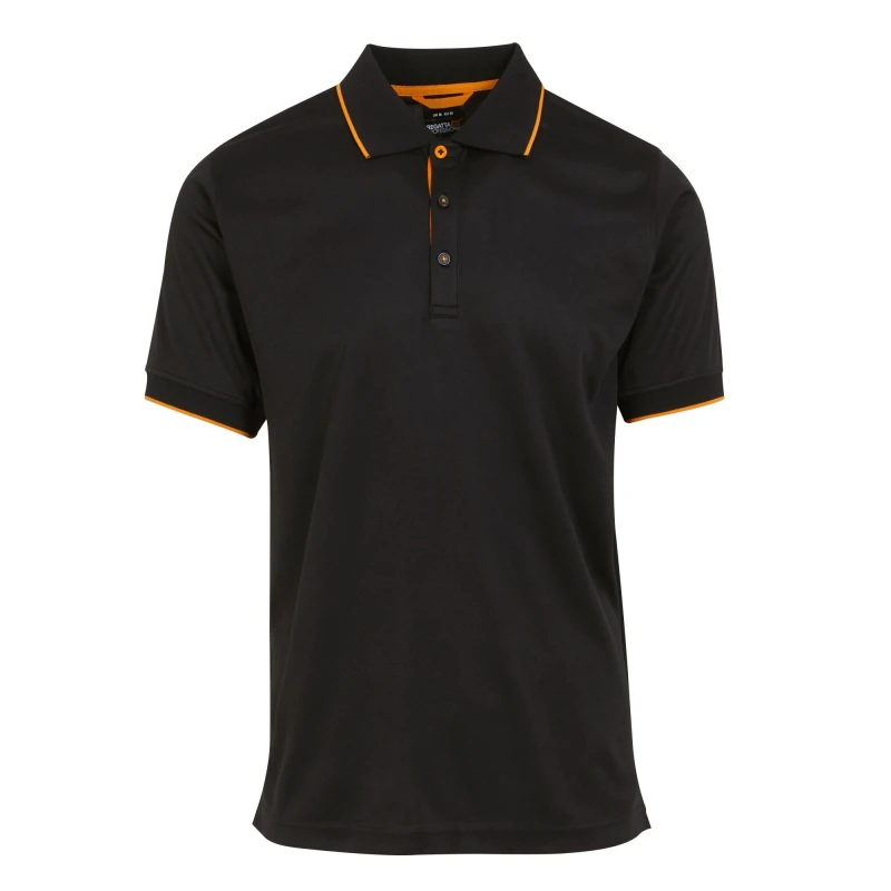 Image of Regatta Professional Mens Short-Sleeved Polo Shirt in Mid Grey Size: Small Mid Grey Male S