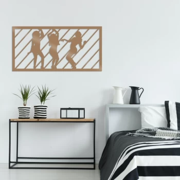 Image of DanceWoman 4 - Copper Copper Decorative Metal Wall Accessory