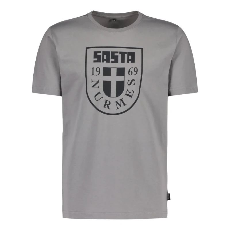 Image of T-Shirt Sasta Nurmes Flag Gris Unisex 2XL