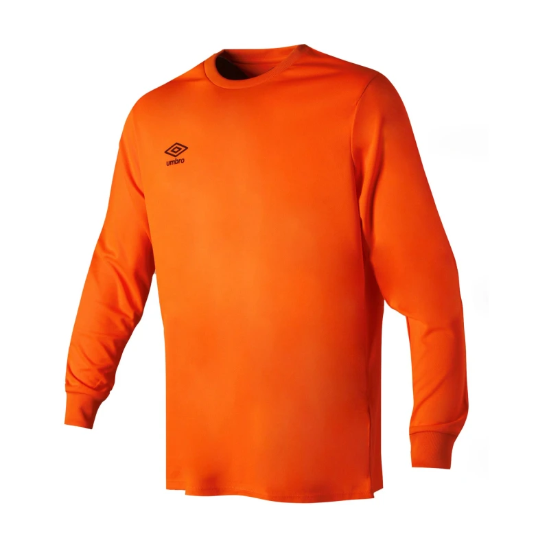 Image of Umbro Umbro Men Club Long-Sleeved Jersey in Orange Size: large Orange L Male 5063425076499