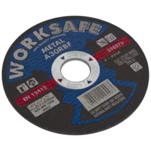 Image of Worksafe 205573 Cutting Disc Flat Metal Ø115 x 3.2 x 22mm