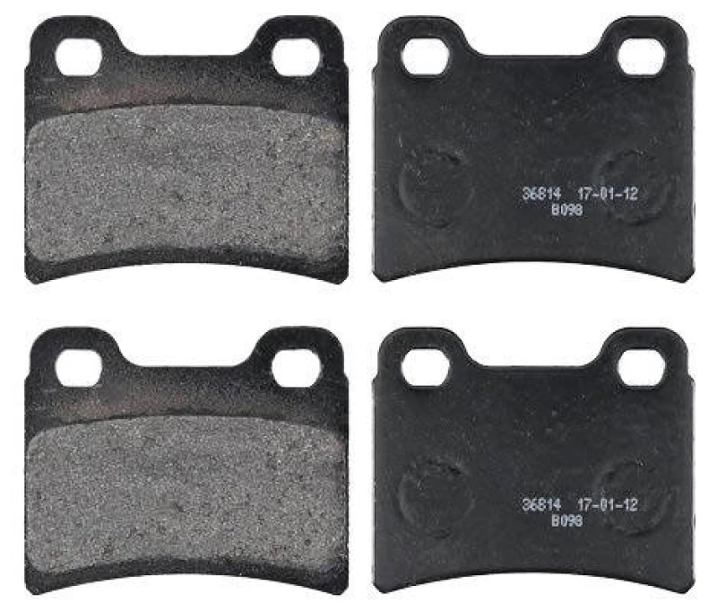 Image of A.B.S. 36814 Brake pad set without integrated wear sensor Brake Pad Set,disc brake (402)