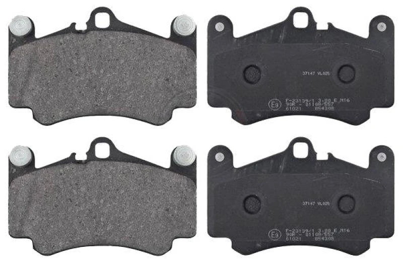 Image of A.B.S. 37147 Brake pad set prepared for wear warning indicator Brake Pad Set,disc brake (402)
