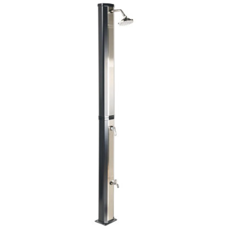 Image of Beliani Freestanding Outdoor Solar Shower Tuxpam Black