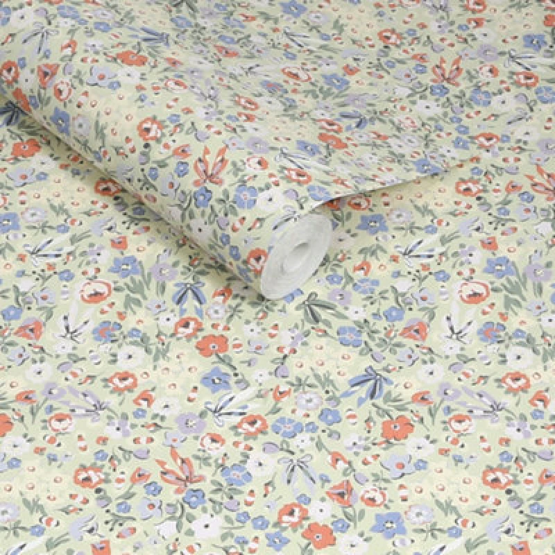 Image of Cath Kidston Harmony Ditsy Sage Wallpaper