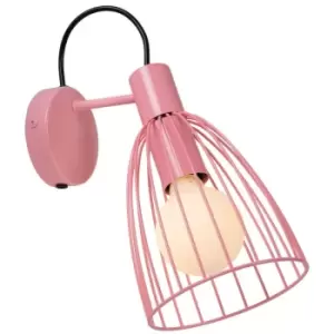 Image of Lucide MACARONS - Wall Light - 1xE27 - Pink