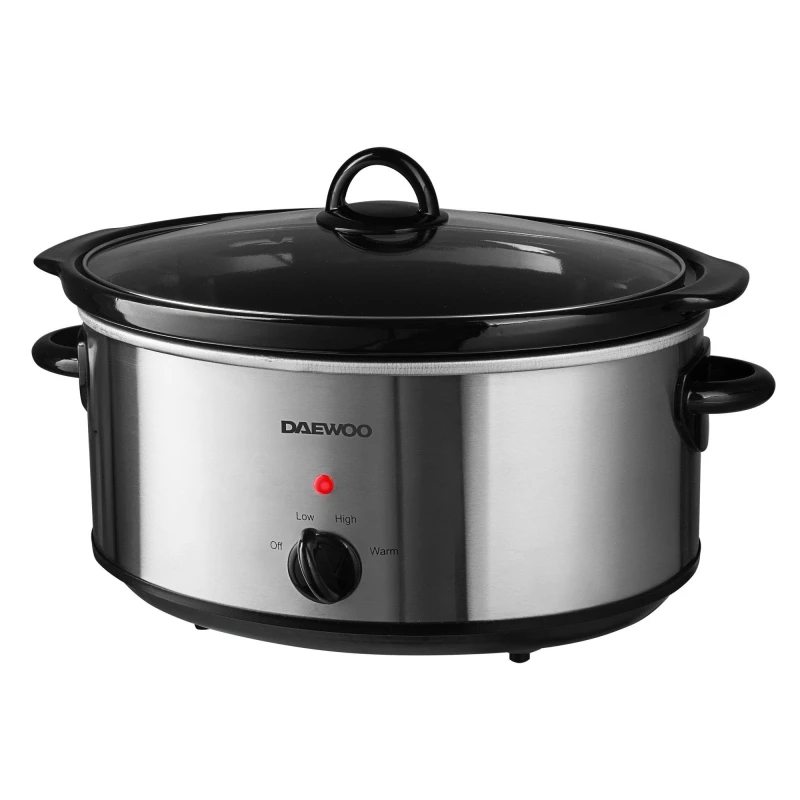 Image of EGL 6L Slow Cooker - Silver Silver One Size