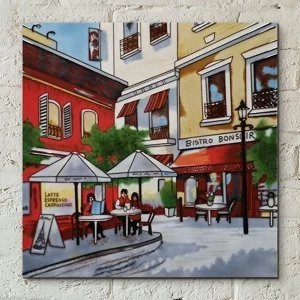 Image of Tile 12x12 Cafe Break By B Heighton Wall Art