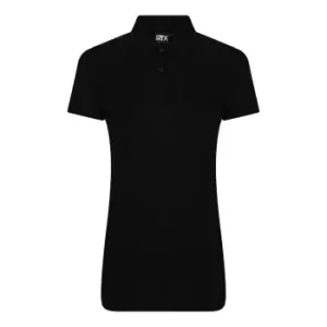 image of PRO RTX Womens/Ladies Pro Polyester Polo Shirt (M) (Black)