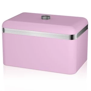 Image of Swan Retro Bread Bin - Pink