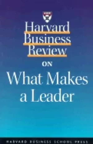 Image of harvard business review on what makes a leader
