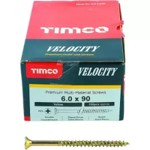 Image of Timco Multi Purpose Countersunk Velocity Screw - 6.0 x 90 (100 pack)