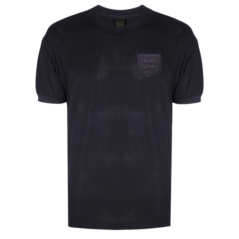 Image of Score Draw England 1970 Black Out No6 Retro Football Shirt ENG70HBOUT6AXSS-XS XS Mens Sportswear