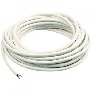 image of Wickes 2 Core Flexible Round Cable - White 0.75mm2 x 7.5m