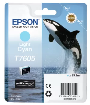 Image of Epson Killer Whale T7605 Light Cyan Ink Cartridge