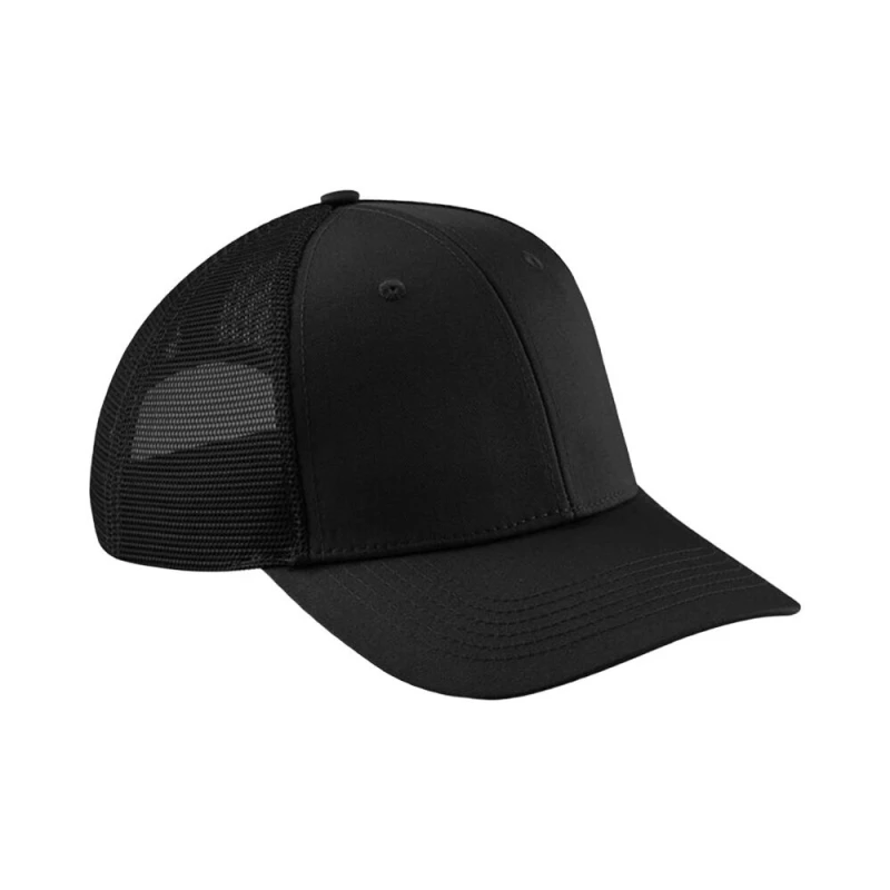 Image of Beechfield Beechfield Men Urbanwear Trucker Cap in True Black True Black One Size Male 5057819321272