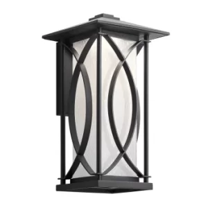 Image of Kichler Ashbern Outdoor 1 Light Wall Lantern Textured Black IP44