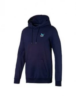 Puma Classics Embossed Hoodie - Navy, Size S, Men