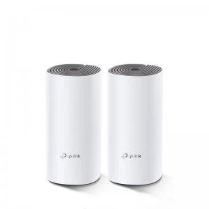 image of TP Link Deco E4 AC1200 Whole Home Mesh WiFi (Twin Pack)