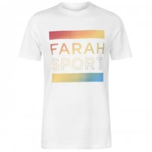 image of Farah Sport Robert T Shirt - White