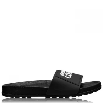 Image of Versace Jeans Couture Logo Sliders - Black 899