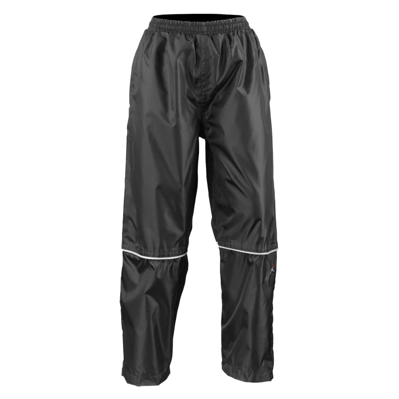 Image of Result Pro Coach Waterproof Trousers Black unisex