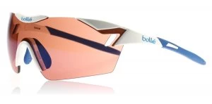 image of Bolle 6th Sense Sunglasses Shiny White / Blue 11843 80mm