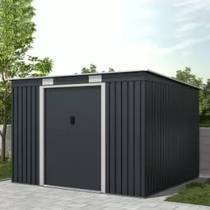 Image of Metal Galvanised Steel Shed 8.6ft x 8ft - Charles Bentley