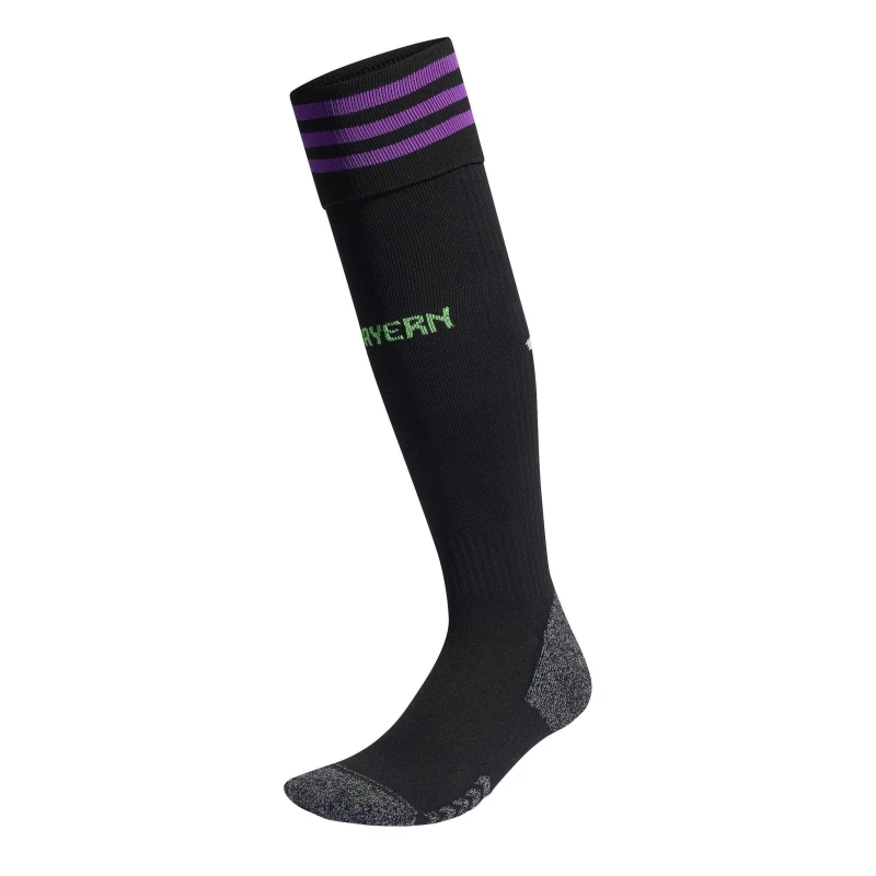 Image of adidas FC Bayern Away Socks 2023 2024 Adults - Black 4 -8